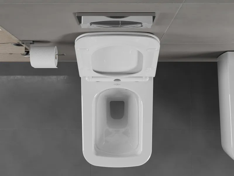 Mexen York miska wc Rimless z deską wolnoopadającą slim, duroplast, biała połysk - 30114000