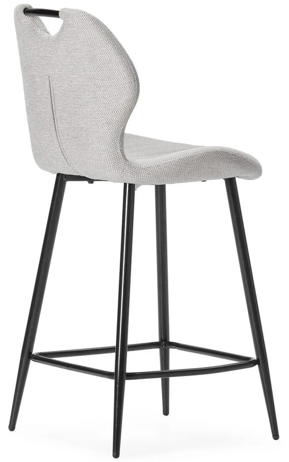 Beżowe tapicerowane hokery zestaw 2 szt. (wysokość siedziska 65 cm) Muli – Marckeric