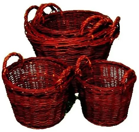 Wiklinowy kosz na trawę śr. 50 cm