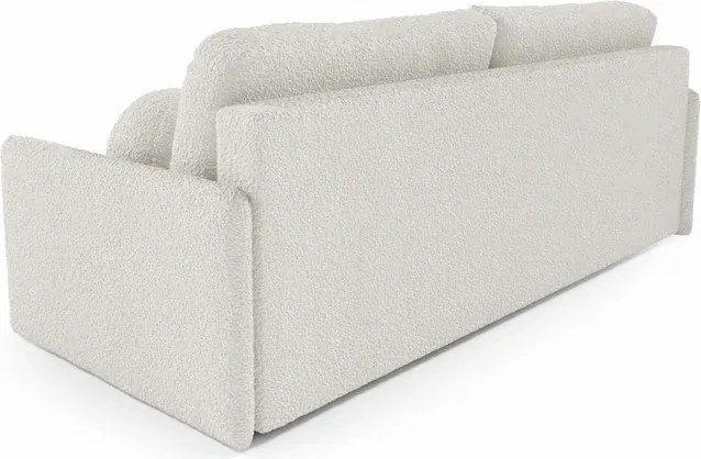 Sofa VENI Rozkładana Dwuosobowa Kremowa Boucle Japandi