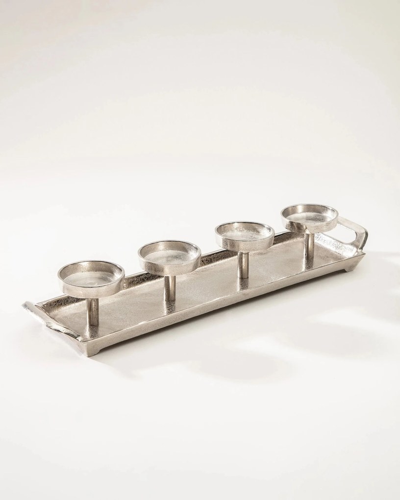 Świecznik Silver Line 49x12x8 cm