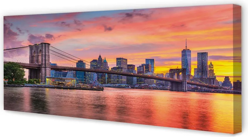 Obraz canvas na ścianę Poranny Widok na Most