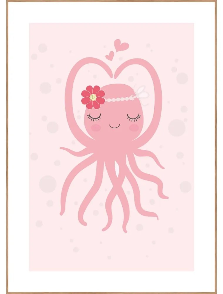 Obrazek dziecięcy 30x40 cm Oktopus – Malerifabrikken