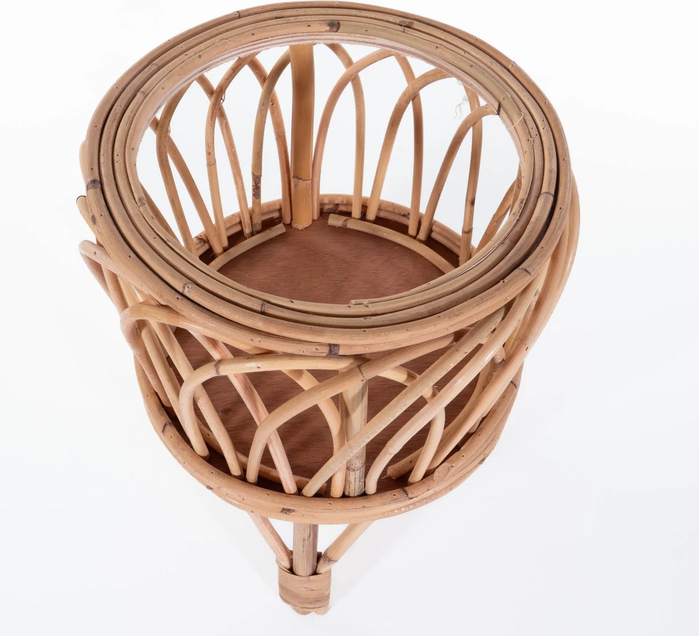 Podstawka pod doniczkę z rattanu CARM