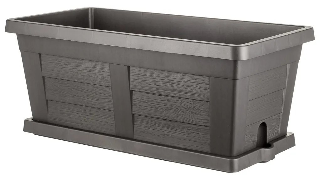Bama Wielkogabarytowa skrzynka ogrodowa Legno antracyt, 60 x 30 x 25 cm, 60 cm