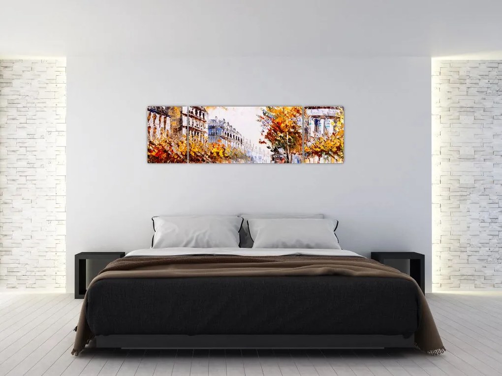 Obraz - Ulica w Paryżu (170x50 cm)