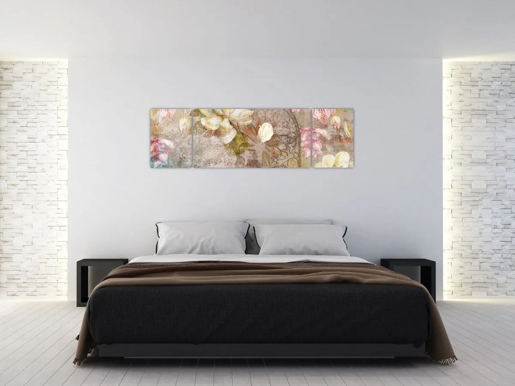 Obraz - Ozdoba kwiatowa (170x50 cm)
