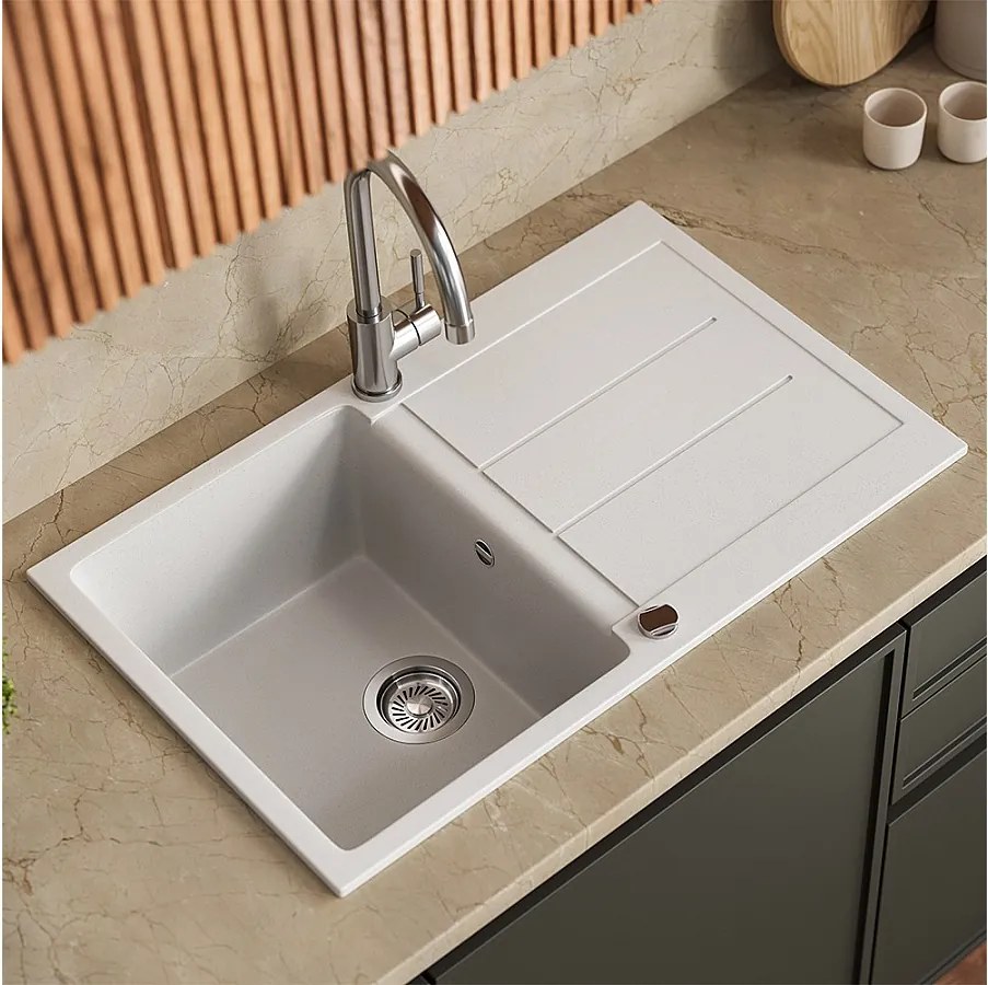 Zlewozmywak biały 78x50x20 kapstadt