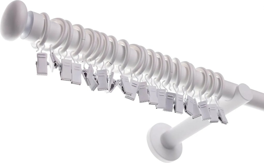 Karnisz pojedynczy Modern white matt 240cm