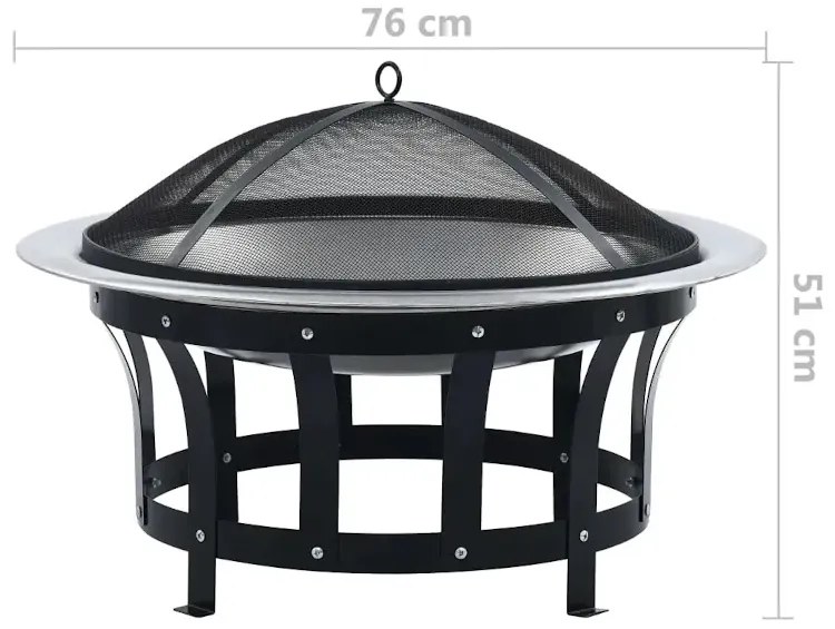 Palenisko ogrodowe z grillem P9-E88