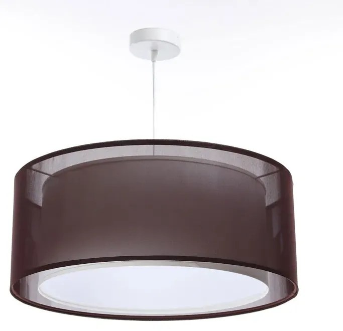 Brązowa elegancka lampa wisząca nad stół - S436 Nebiro