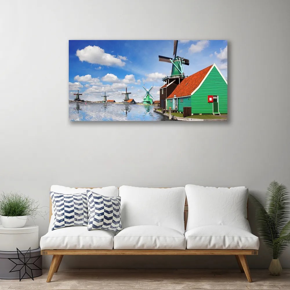 Obraz drukowany na płótnie Nowoczesna Bryła Budynku