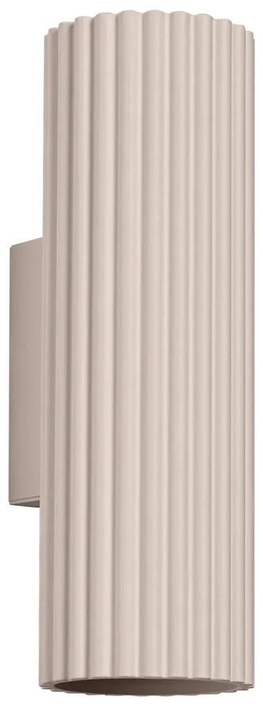 Kinkiet KARBON 20 taupe ryflowany  SOLLUX  LIGHTING