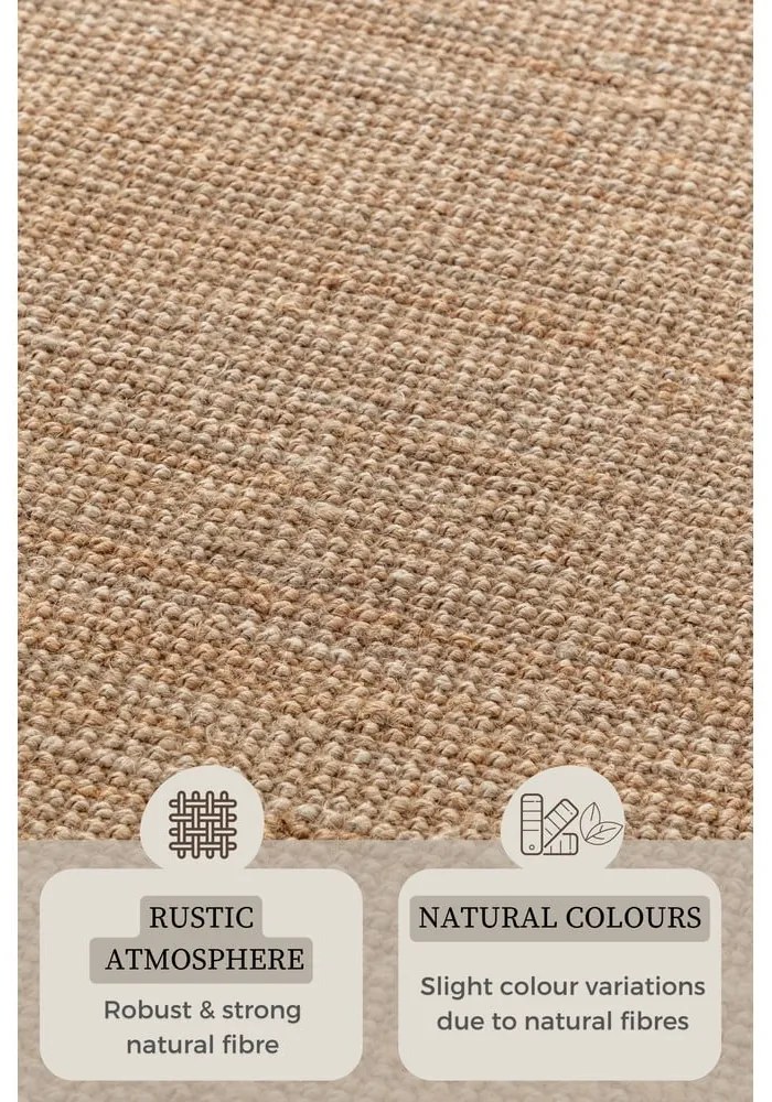 Naturalny dywan z juty 120x170 cm Bouclé – Hanse Home