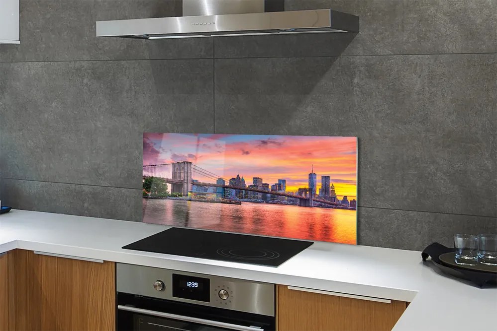 Panel nad Blat Kuchenny Poranny Widok na Most