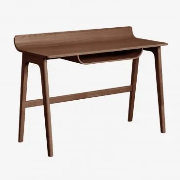 Biurko 120x50 Cm Z Drewna Colman Wenge - Sklum