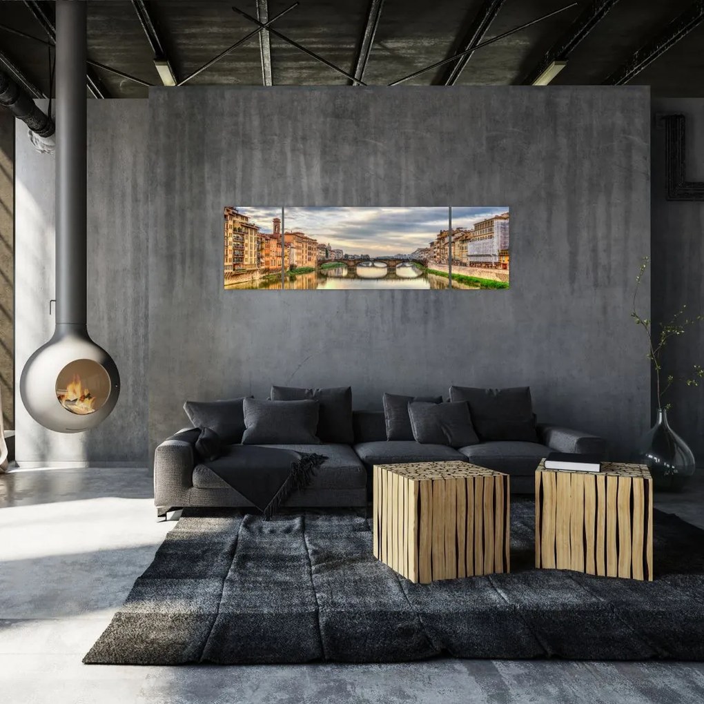 Obraz - Most przez rzekę (170x50 cm)