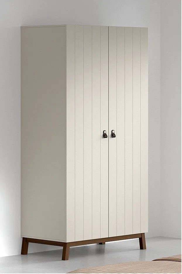 Beżowa szafa dziecięca 99x196x58 cm Sezane – Vipack