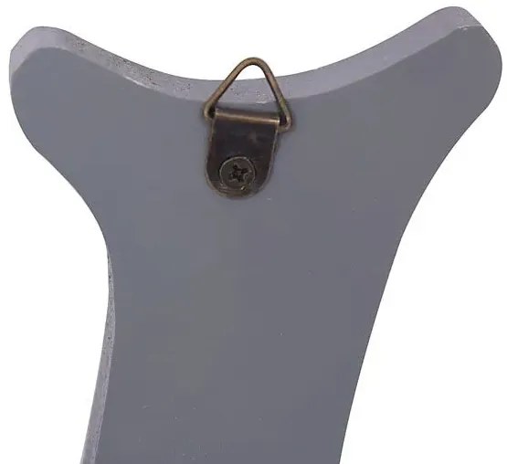 Szary wieszak ścienny na ubrania B1-M51