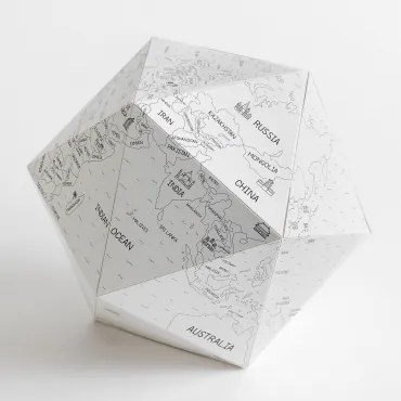 Mapamundi 3d Do Kolorowania Gunter Kids Biała - Sklum