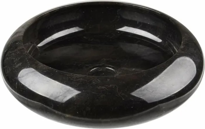 DIVERO Umywalka nablatowa z naturalnego kamienia Black