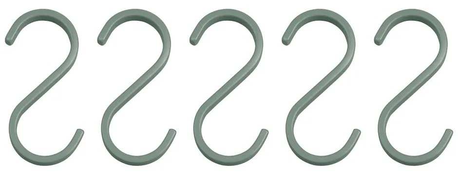 Jasnozielone wiszące metalowe haczyki zestaw 5 szt. Hang-it – Mette Ditmer Denmark