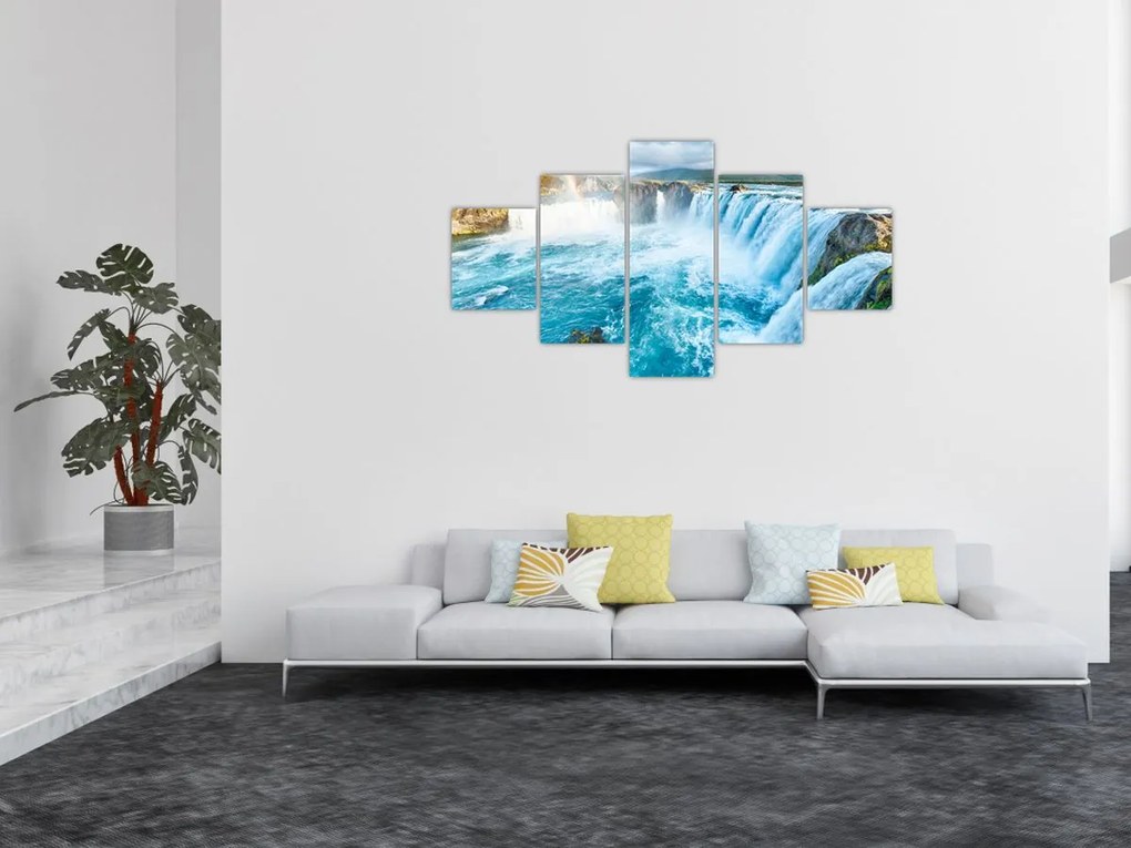 Obraz - Wodospad Godafoss (125x70 cm)