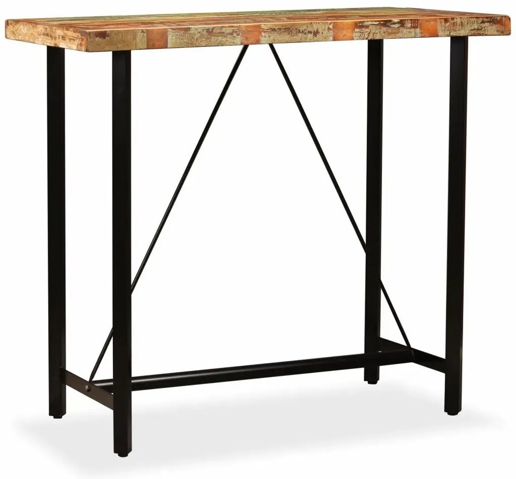 Wielokolorowy stolik z drewna odzyskanego P4-P61