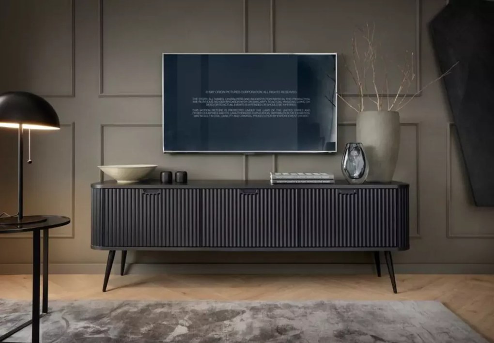 Szafka pod telewizor Fulgeo 168 cm RTV 3 drzwi nowoczesna loft MDF