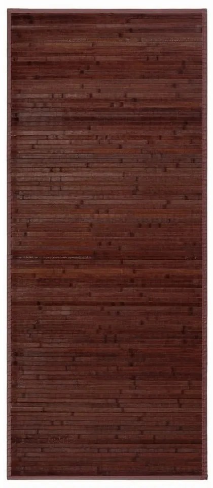 Ciemnobrązowy bambusowy dywan 75x175 cm – Casa Selección