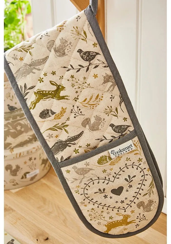 Podwójna bawełniana rękawica kuchenna Cooksmart ® Woodland