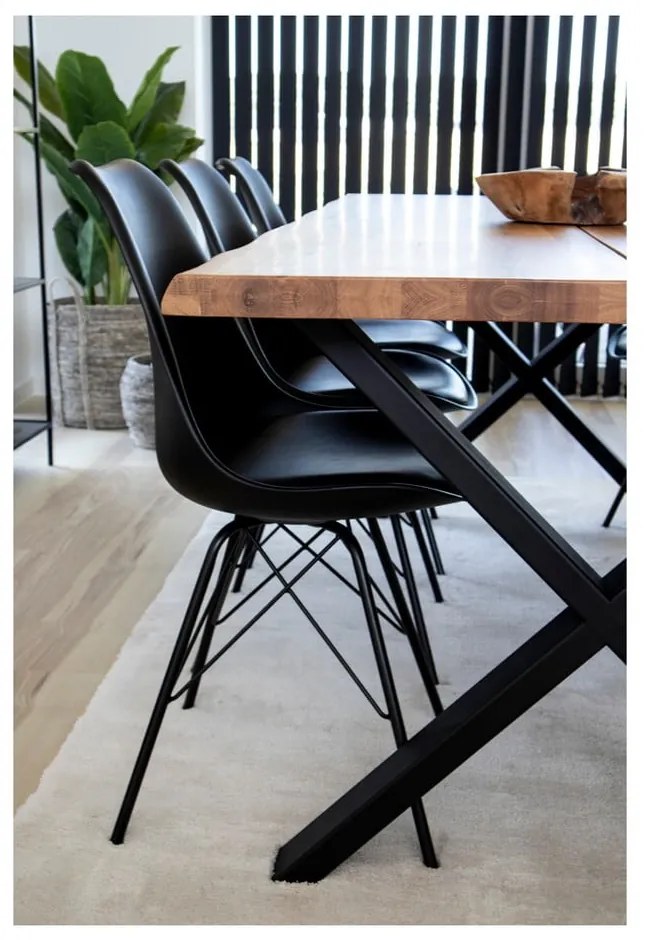 Czarne krzesła zestaw 2 szt. Oslo – House Nordic