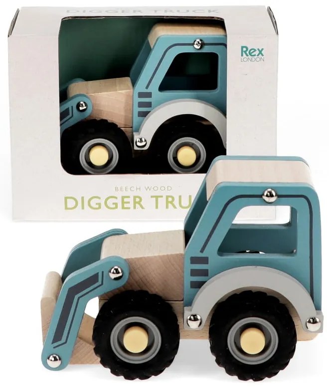 Drewniany traktor Digger Truck – Rex London