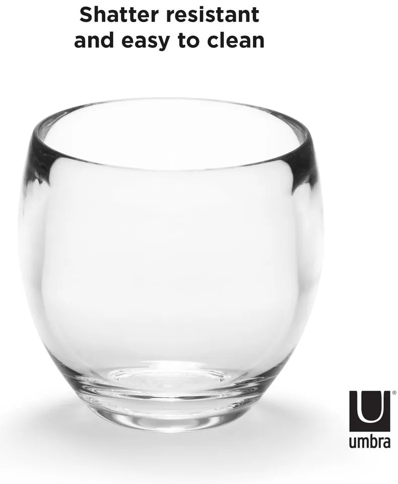 Plastikowy kubek na szczoteczki do zębów Droplet – Umbra