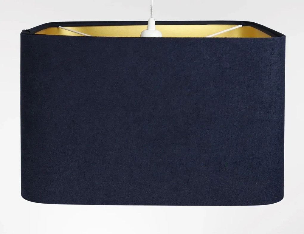Lampa wisząca KWADRO SUE 40w20 granatowa/złota BPS KONCEPT