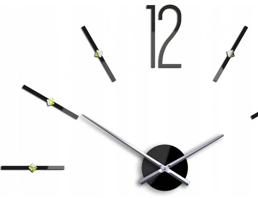 Zegar ścienny naklejany duży nowoczesny akrylowy na ścianę do kuchni salonu