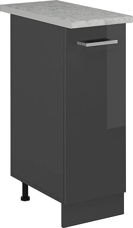 Szafka apteczna antracyt wysoki połysk 30x60x81.6 r-line