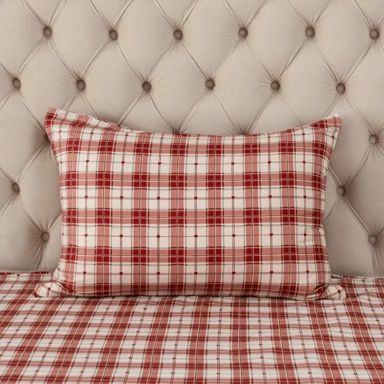 Poszewka na poduszkę z mikrofibry TARTAN HEART 70x90 cm, kolorowy