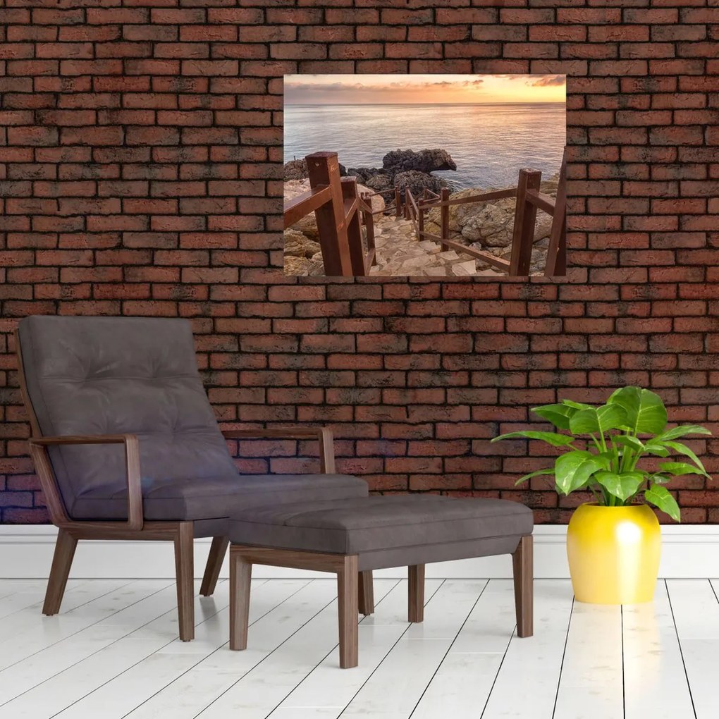 Obraz - Zejście ku morzu (70x50 cm)