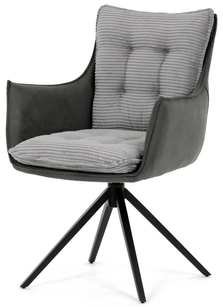 Zestaw krzeseł obiadowych z mechanizmem powrotnymDCH-D1345 GREY2, 2 szt.