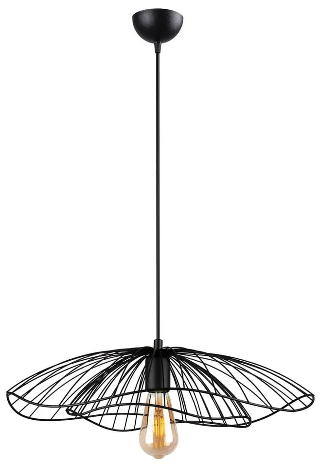 Czarna lampa wisząca Squid Lighting Root, wys. 111 cm