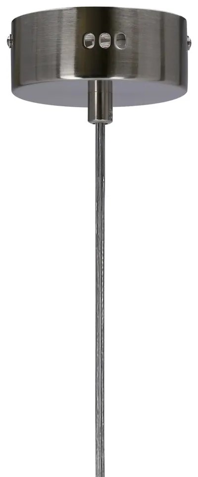 Niebieska lampa wisząca LED ze szklanym kloszem Lukka – Candellux Lighting