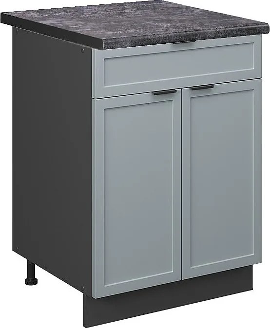 Szafka dolna do kuchni jasnoniebiesko-szary 60x60x82 fame-line