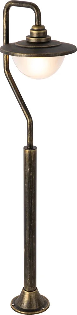 Klasyczna latarnia zewnętrzna antyczne złoto 100 cm IP44 - Bruges