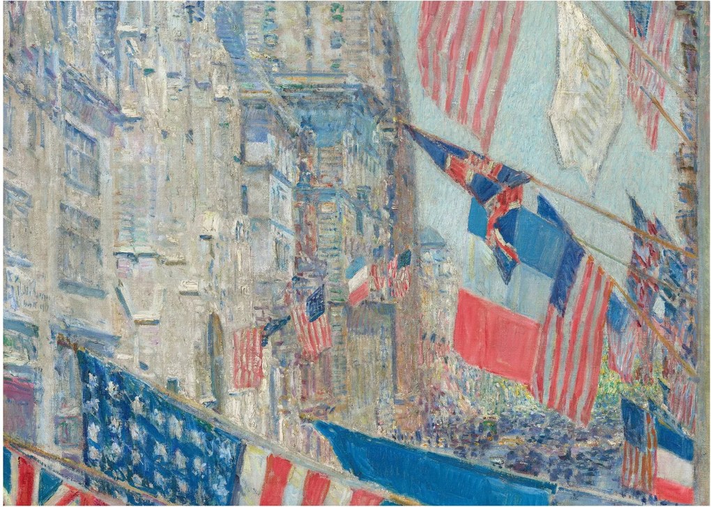 Obraz na szkle - Childe Hassam, Allies day, reprodukcje (70x50 cm)