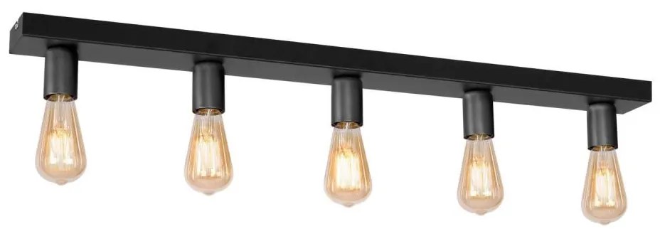 Oświetlenie punktowe FILO 5xE27/60W/230V czarne