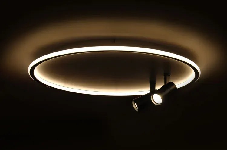 Okrągły ledowy plafon z 2 ruchomymi reflektorami - A507 F4-N67