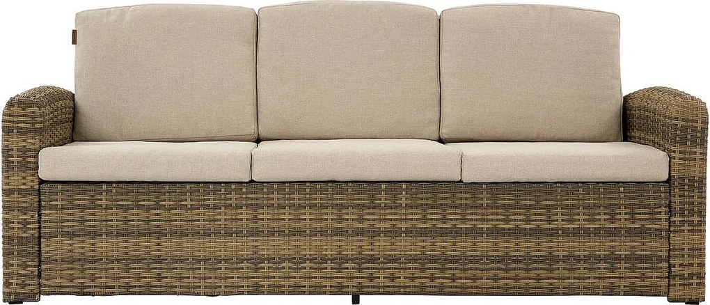 Zestaw rattanowy SANTORINI dla 5 osób (brązowy)