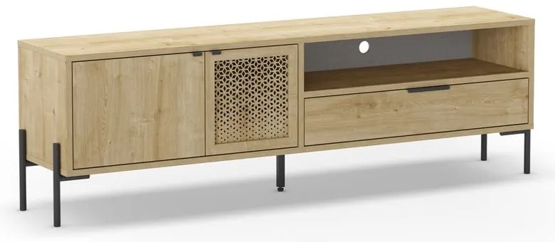 Szafka pod TV w dekorze dębu 160x50 cm Inca – Marckeric