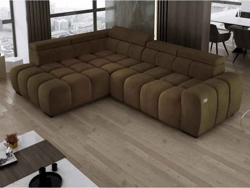 Narożnik BULL L Lewostronny z Elektryczną Regulacją SALVADOR 10 WERSAL